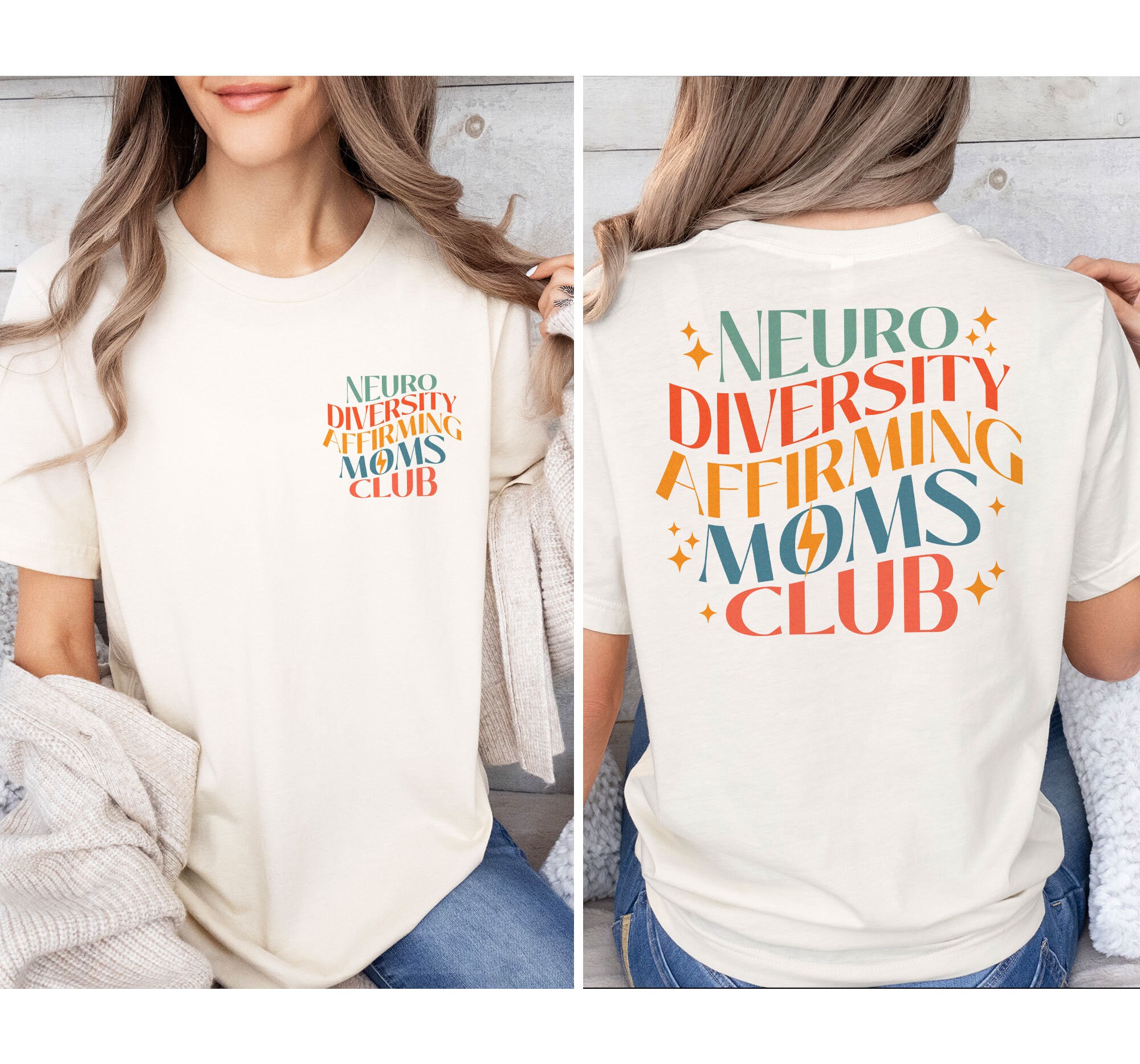 Neurodiversity Affirming Moms Club Sweatshirt, Autism Awareness