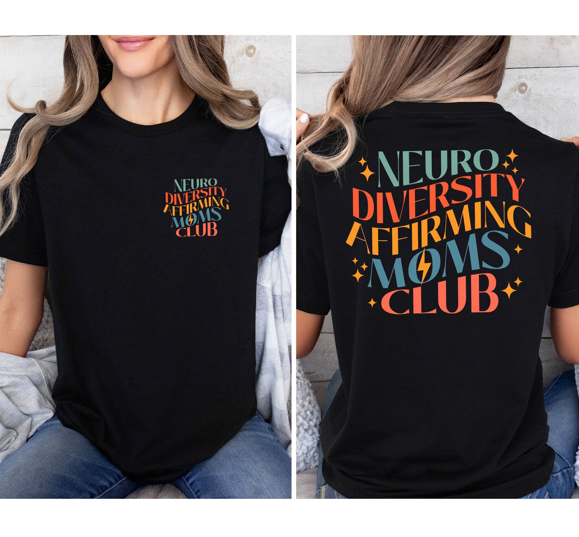 Neurodiversity Affirming Moms Club Sweatshirt, Autism Awareness