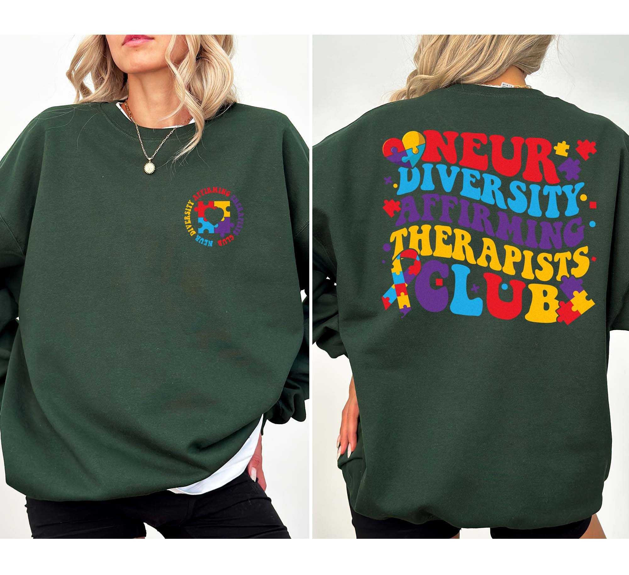 Neurodiversity Affirming Therapists Club Shirt, Autism Awareness Sweatshirt