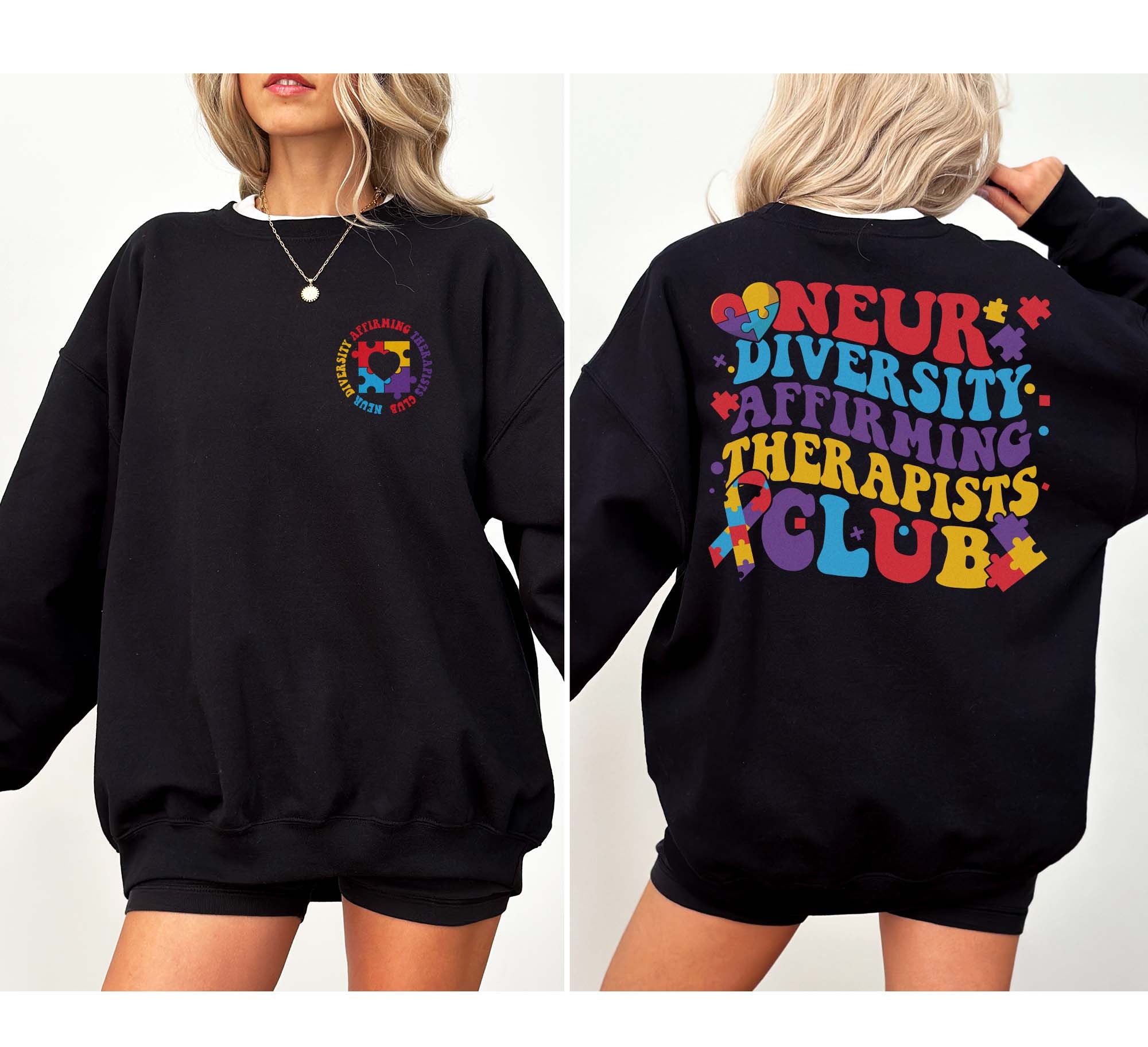 Neurodiversity Affirming Therapists Club Shirt, Autism Awareness Sweatshirt