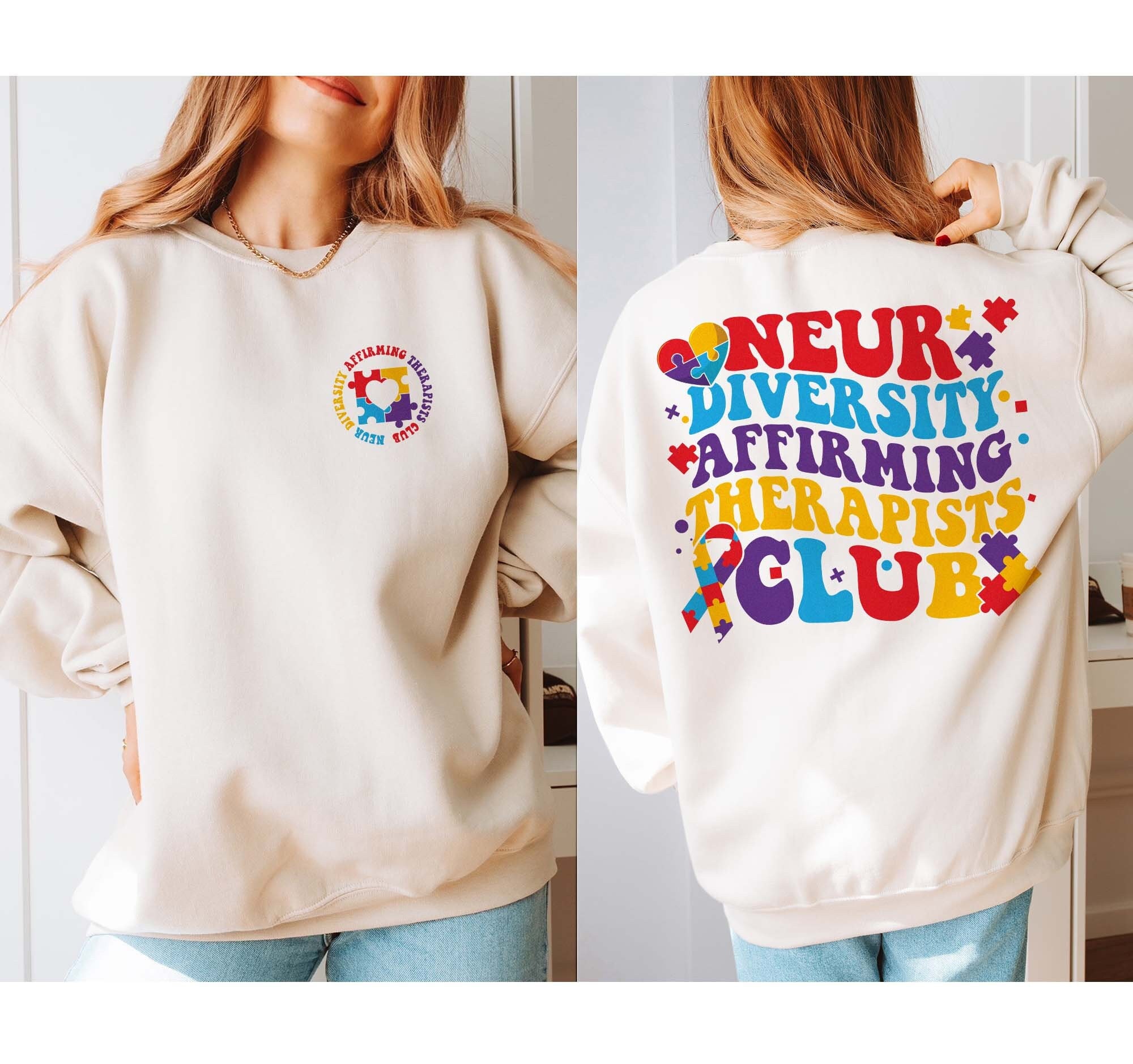 Neurodiversity Affirming Therapists Club Shirt, Autism Awareness Sweatshirt