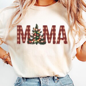 Checkered mama png, digital download, sublimation design Trendy design, checkered png mama christmas png