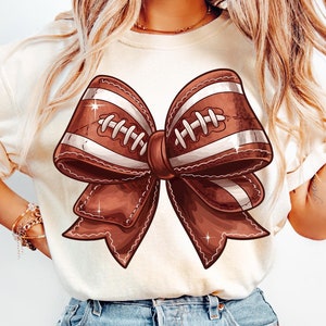 Coquette Football png, Football Bow png, Football mom png, Football png, Game Day, Fall Football png, Football Season Png, Sports png