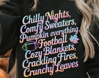 Trendy Herbst Sublimation PNG, Gemütliches Saison Design (Digitaler Download)