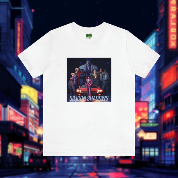 Hideo Kojima Snatcher Policenauts Neon City Cyberpunk Pixel Art  - Blade Runner Snatcher - Short Sleeve Tee