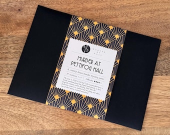 Murder Mystery Game: 1930s Detective Case File | Murder at Pettifog Hall, Escape Room Style Puzzle