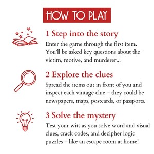 Murder Mystery Game: 1930s Detective Case File | Murder at Pettifog Hall, Escape Room Style Puzzle image 8