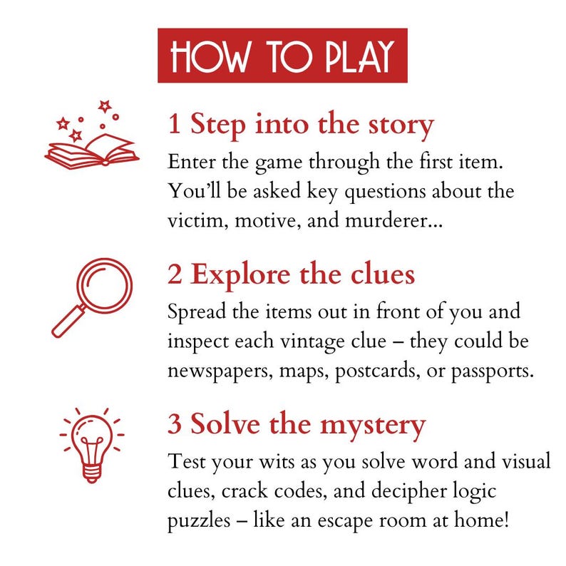 Murder Mystery Game: 1930s Detective Case File | Murder at Pettifog Hall, Escape Room Style Puzzle image 8
