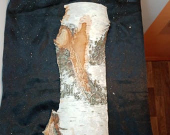 Birch Wood Plank Birch Boards Log Slab With Bark Hardwood Board