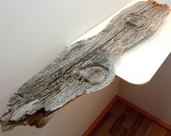 Recycled Wood Board Painting: Reclaimed Wood Art (37.7x8.3x1 inch)