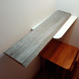 Recycled wood board Reclaim wood shelf Second use Old board