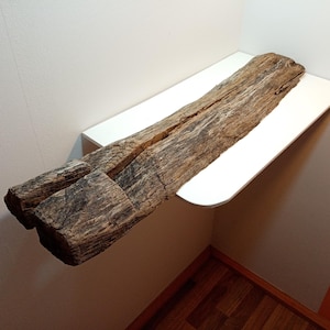 400-Year-Old Recycled Oak Wood Board: Reclaimed Rustic Decor