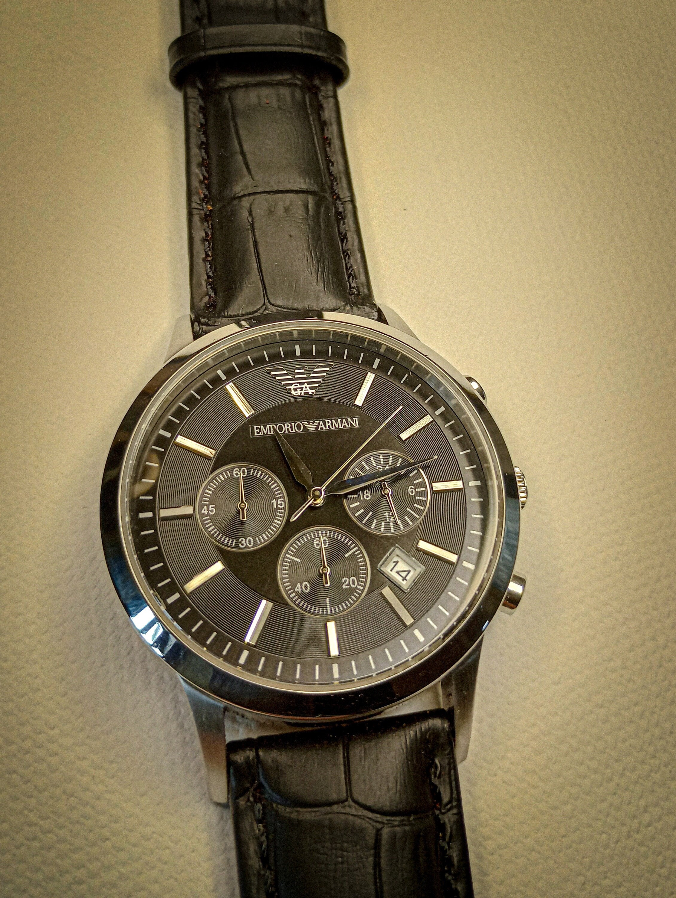Mens Designer Chronograph Emporio Armani Watch AR-2447 - Etsy