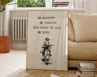 Vintage Cowboy Quote Print: Minimalist Western Art (Digital Download)