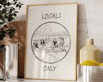 Vintage Coastal Art Minimalist Beach House Decor Beachy Wall Art Retro Beach Print Trendy Vintage Ocean Print Digital Download 1 Print