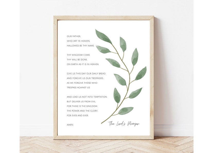 The Lords Prayer Wall Art Our Father Prayer Print Bible Verse Etsy the-lords-prayer-wall-art-our-father-prayer-print-bible-verse-etsy