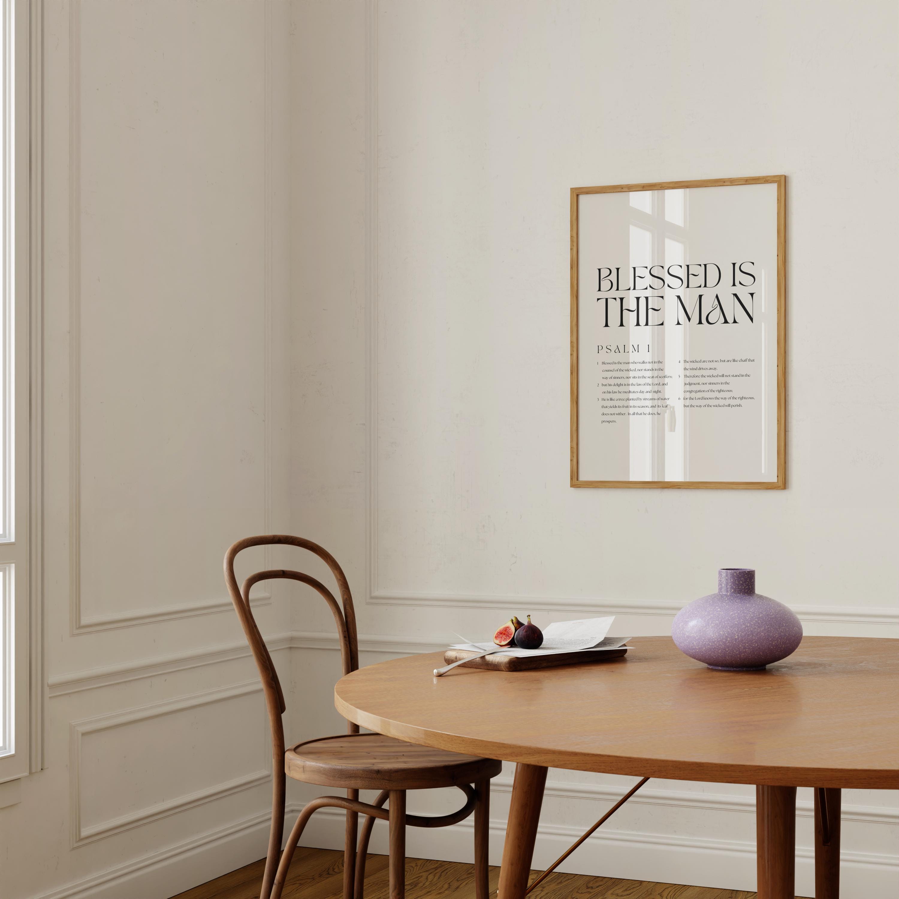 Psalm 1 Bible Verse Print: Modern Christian Wall Art (digital Download ...