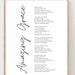 Amazing Grace Printable Wall Art Christian Hymn Printable - Etsy