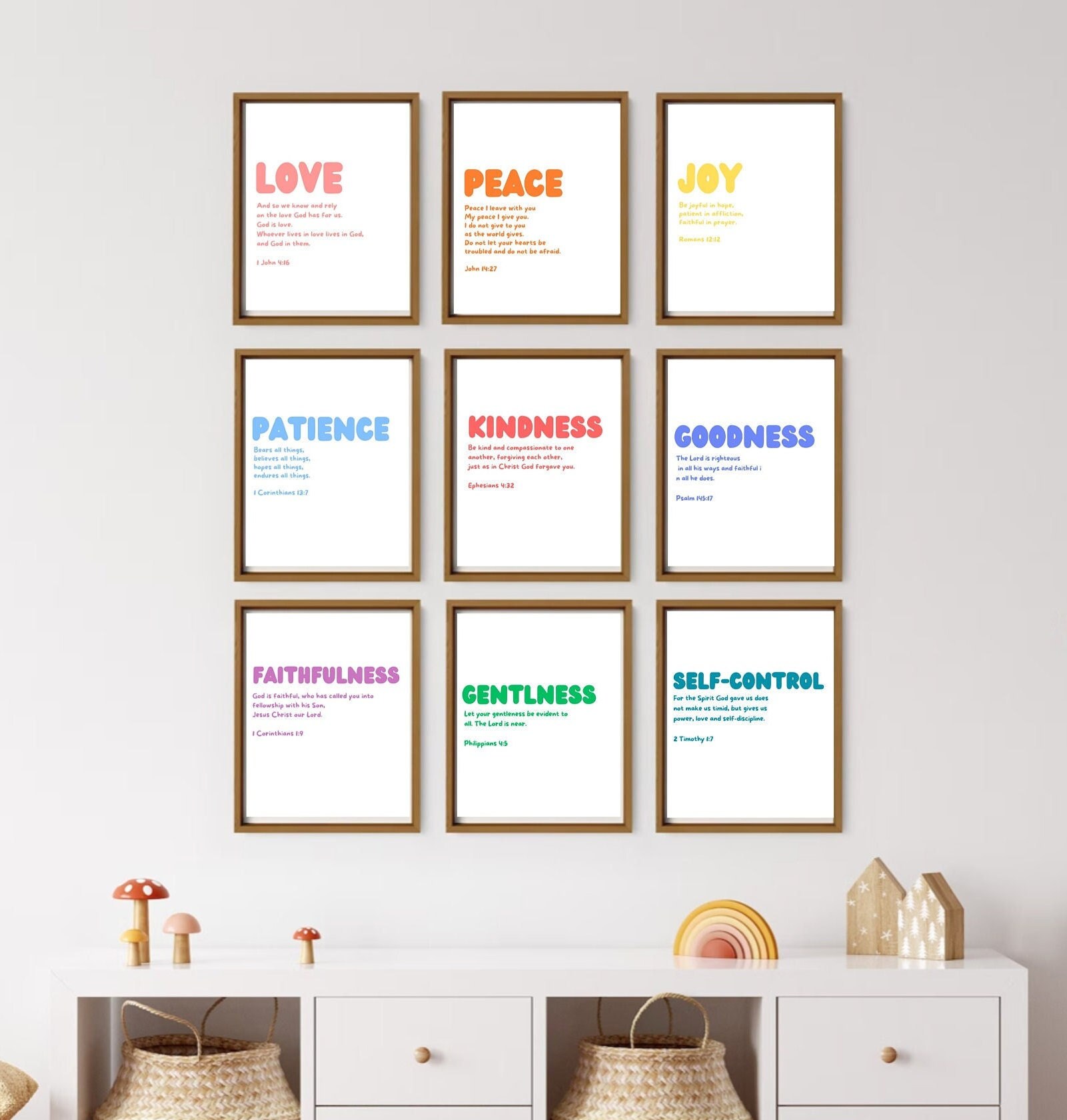 Fruit of the Spirit Wall Art / Fruits of the Spirit Prints / Bible ...