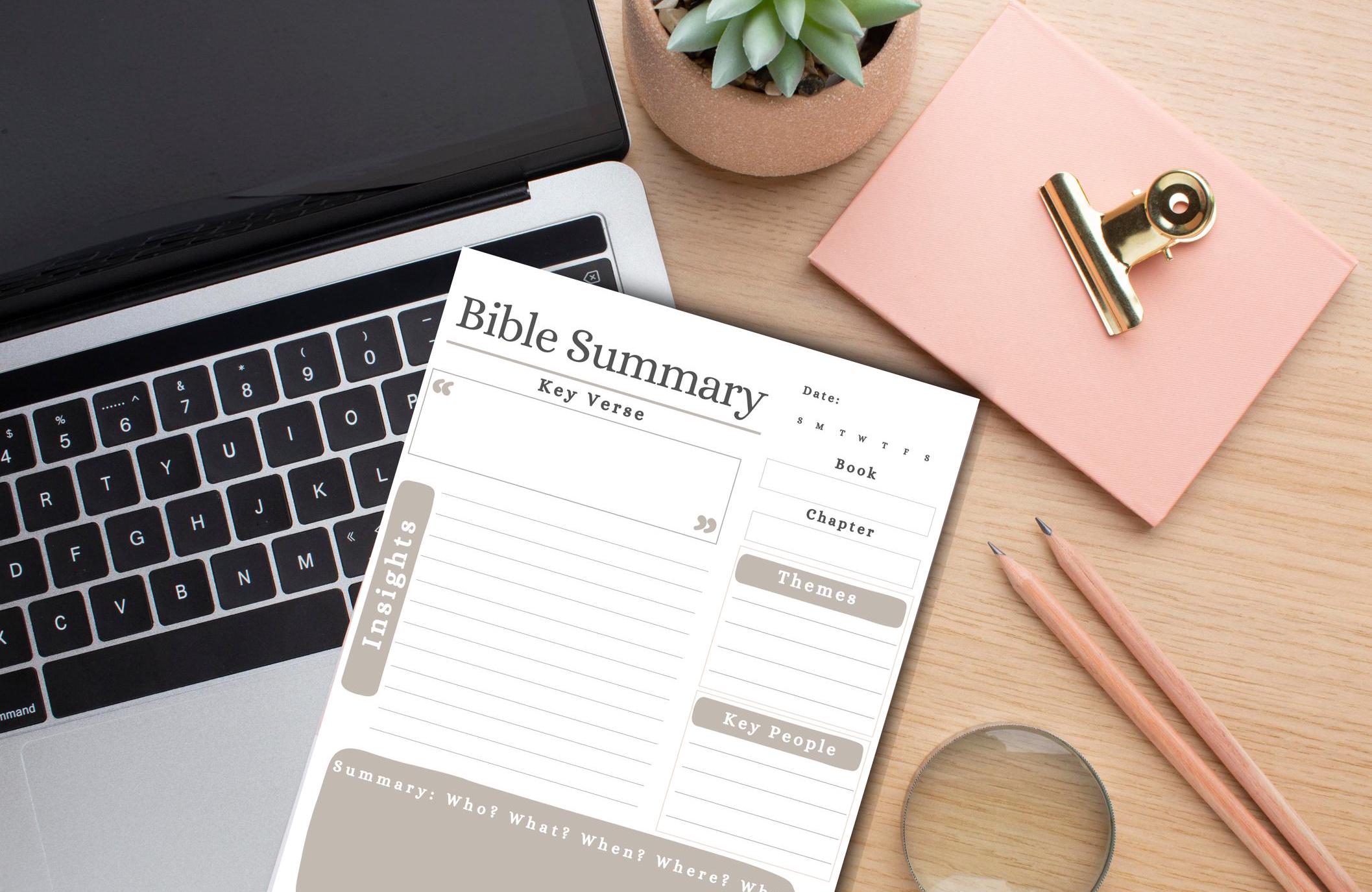 Digital Bible Study BUNDLE | Printable | Digital Bible Template | Bible ...