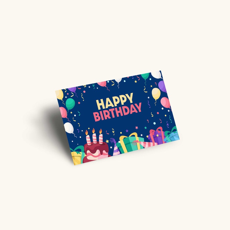 Birthday Card Digital Birthday Card Printable Birthday Card Etsy