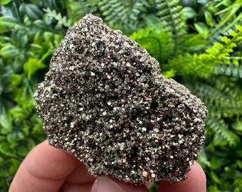 SELTEN! Schöne Stücke 100% natürlicher glänzender Pyrit, schwebender Pyrit, Narrengold natürliche Mineralien Kristallandenken Geschenk Mineralien
