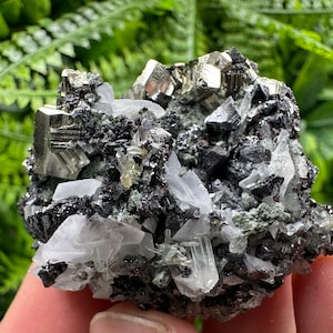 Wonderful Pyrite,Sphalerite,Quartz,Calcite from Borieva mine,Bulgaria,natural minerals, collection mineral specimen,gift,home decor stone,