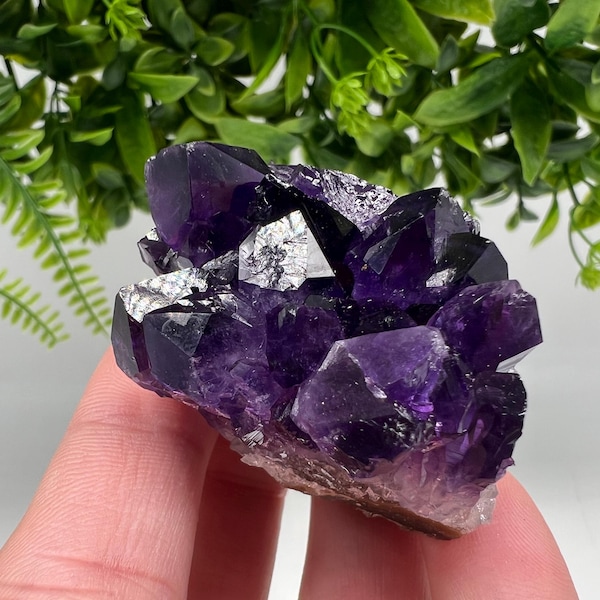 Uruguay Amethyst Crystal: Purple Quartz Home Decor, Energy Stone