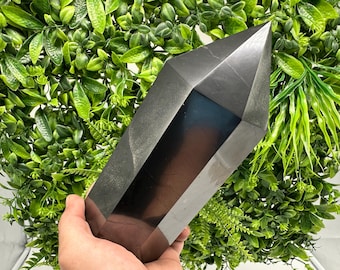 EXSTRA LARGE 20Cm EMF Neutraliser Shungite  Tower Stone Energy Protection,Crystal Tower Decor,emf Shield, Healing Crystal Tower,5GProtection