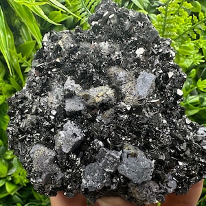 Amazing pieces Shiny Galena whit Pyrite,Chalcopyrite on Shiny Sphalerite natural minerals souvenir crystal home decor stone top Bulgaria
