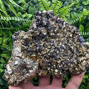 Stunning Rainbow Pyrite on Sphalerite,Quartz,from Borieva mine,Bulgaria,natural collection mineral specimen,pyrite cluster,Sphalerite,gift