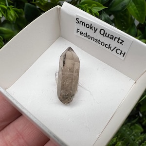 Raro quarzo fumé di Fedenstock (montagna) Svizzera, Minerale, Esemplare, Collezione, Quarzo nero, Minerale, Casa, Quarzo fumé, Punta di quarzo