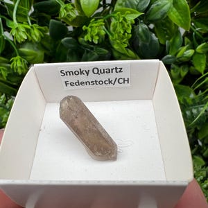 Raro quarzo fumé di Fedenstock (montagna) Svizzera, Minerale, Esemplare, Collezione, Quarzo nero, Minerale, Casa, Quarzo fumé, Punta di quarzo