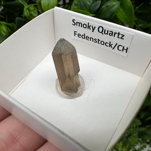 Raro quarzo fumé di Fedenstock (montagna) Svizzera, Minerale, Esemplare, Collezione, Quarzo nero, Minerale, Casa, Quarzo fumé, Punta di quarzo