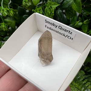 Raro quarzo fumé di Fedenstock (montagna) Svizzera, Minerale, Esemplare, Collezione, Quarzo nero, Minerale, Casa, Quarzo fumé, Punta di quarzo