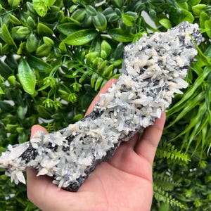 Amazing Calcite on Quartz from Djurcovo mine Laki Bulgaria natural minerals crystal gift rare minerals healing crystal Bulgaria stone