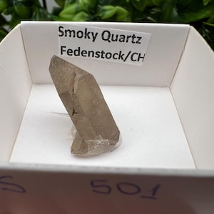 Raro quarzo fumé di Fedenstock (montagna) Svizzera, Minerale, Esemplare, Collezione, Quarzo nero, Minerale, Casa, Quarzo fumé, Punta di quarzo