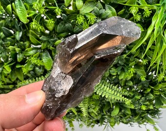 希少なフェデンストック産スモーキークォーツ標本、スイス鉱物