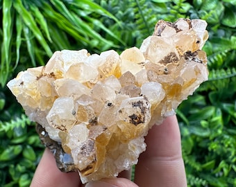 Fantastischer Citrin Kristall mit Hämatit Einschlüssen aus Brasilien, Citrin Phantom, Natürlicher Kristall Cluster, Citrin Mineral, Stein