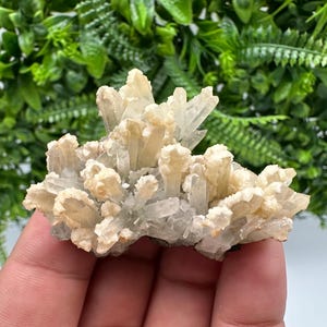 Amazing Calcite on Quartz from Djurcovo mine Laki Bulgaria natural minerals crystal gift rare minerals healing crystal Bulgaria stone