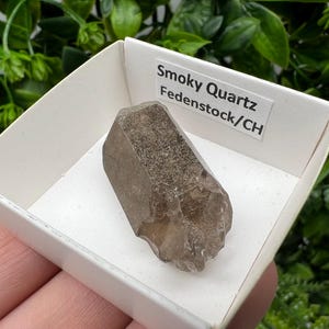Raro quarzo fumé di Fedenstock (montagna) Svizzera, Minerale, Esemplare, Collezione, Quarzo nero, Minerale, Casa, Quarzo fumé, Punta di quarzo