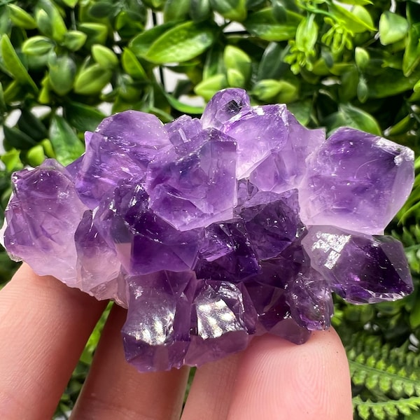 Uruguay Amethyst Cluster, Purple Quartz Crystal, Home Decor