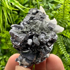 Beautiful skeletal Galena,pyrite,calcite from Borieva mine Madan Bulgaria natural minerals collection specimen souvenir home decor gift