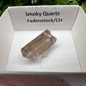Raro quarzo fumé di Fedenstock (montagna) Svizzera, Minerale, Esemplare, Collezione, Quarzo nero, Minerale, Casa, Quarzo fumé, Punta di quarzo