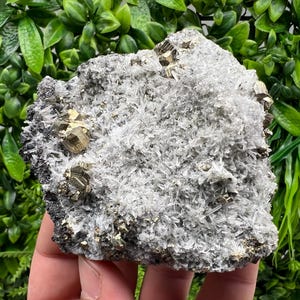 Wonderful Rainbow Pyrite on Quartz whit Oxide,natural minerals souvenir crystal,home decor,collection stone,rare minerals,Borieva Bulgaria