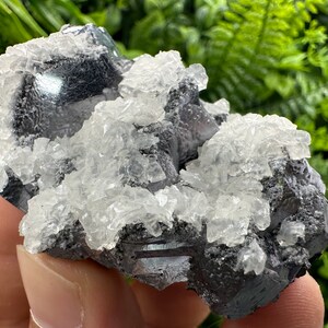 Wonderful shiny Galena whit Calcite from Vurba mine section Batantci natural minerals souvenir crystal gift home decor stone top Galena clus