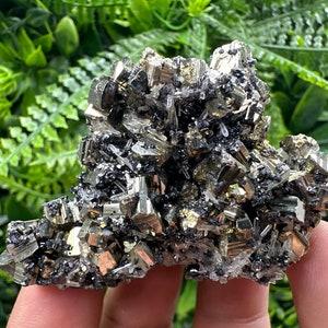 Wonderful Rainbow Pyrite whit Sphalerite and Quartz,from Borieva mine,Bulgaria,natural,collection mineral,home decor stone,rare crystal,gift
