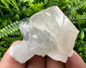 Spanish Calcite Mineral Specimen with Yellow Fluorite