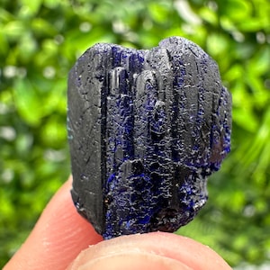 Crystallized Azurite-Kerrouchen,Morocco-Blue Azurite Specimen-High Quality Blue Azurite-Azurite Mineral Specimen, gemmy,lustrous of Azurite