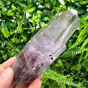 LARGE Amethyst Phantom whit Cerusite, natural minerals souvenir crystal,collectors specimen,rare crystal,rare Amerhyst,gift,souvenir